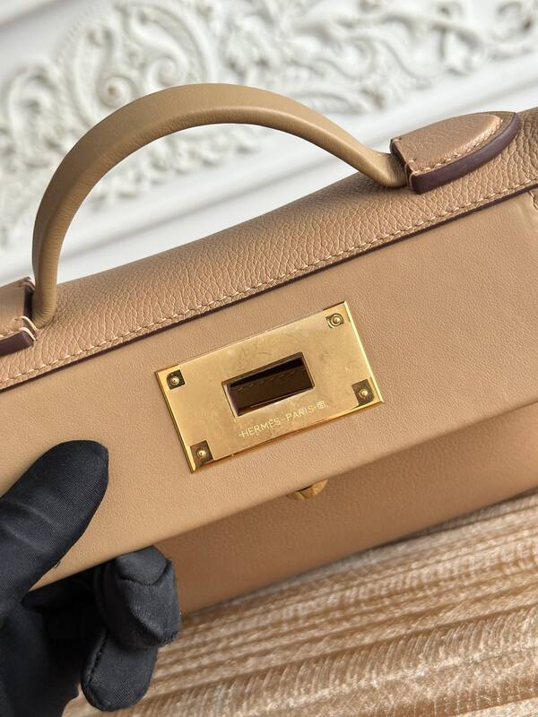 Hermes Kelly 2424 Gold mini crossbody — Premium Replica