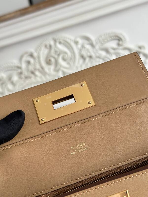 Hermes Kelly 2424 Gold mini crossbody — Premium Replica
