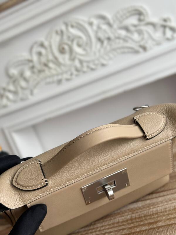 Hermes Hermes bag Beige mini crossbody — Premium Replica