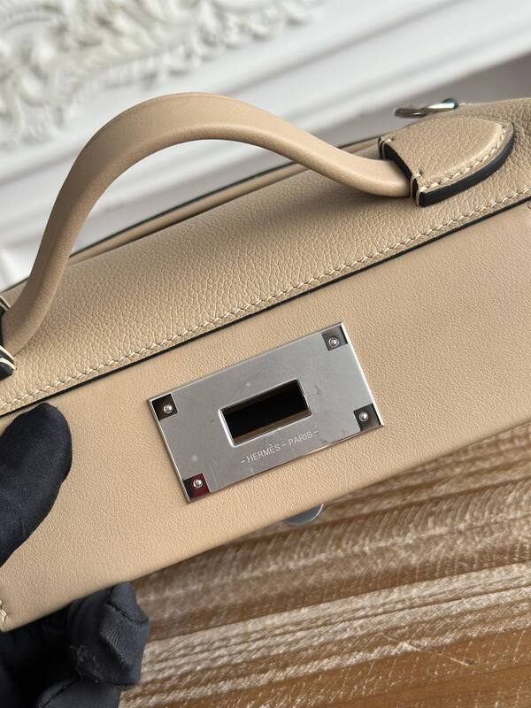 Hermes Hermes bag Beige mini crossbody — Premium Replica