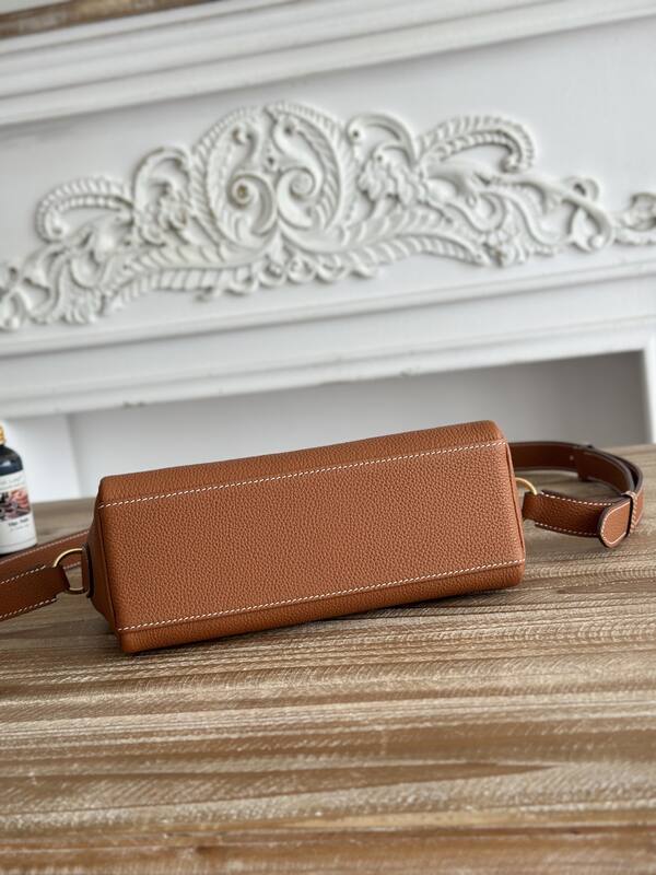 Hermes Kelly Messenger Brown Togo crossbody — AAA Quality Replica