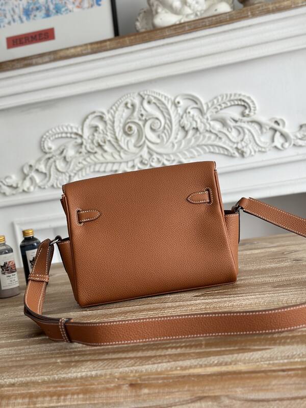 Hermes Kelly Messenger Gold Togo crossbody — 1:1 Replica