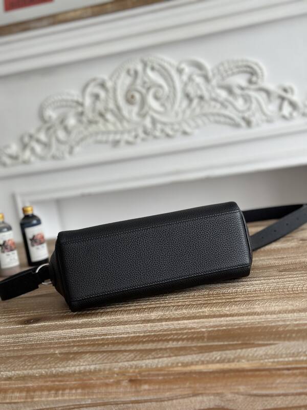 Hermes Kelly Messenger Black Togo crossbody — Top Quality Replica