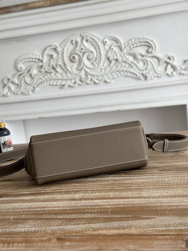 Hermes Kelly Messenger Etoupe Togo crossbody — Top Quality Replica