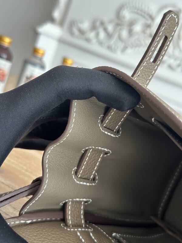 Hermes Kelly Messenger Etoupe Togo crossbody — Top Quality Replica
