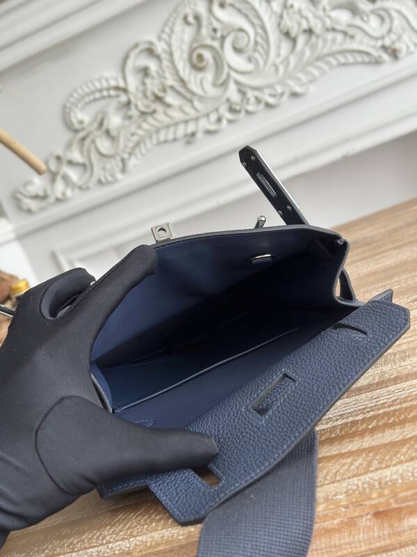 Hermes HAC a dos Blue backpack — 1:1 Replica