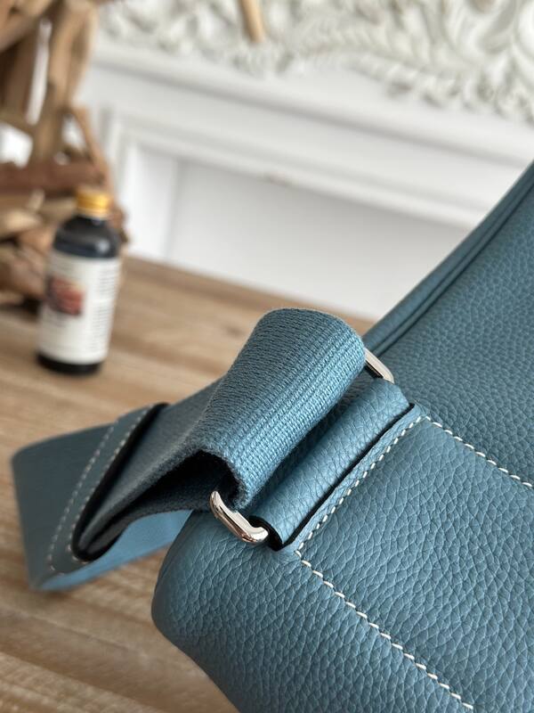 Hermes Hac a dos Denim blue crossbody — AAA Quality Replica