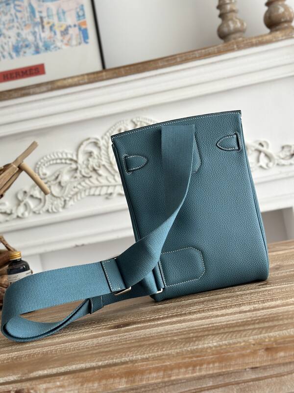 Hermes Hac a dos Denim blue crossbody — AAA Quality Replica