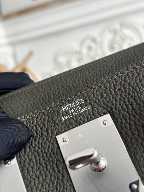 Hermes HAC a dos Grey green crossbody — Premium Replica