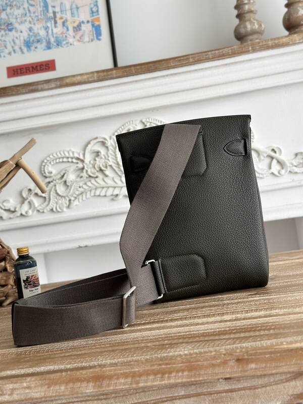 Hermes HAC a dos Grey green crossbody — Premium Replica