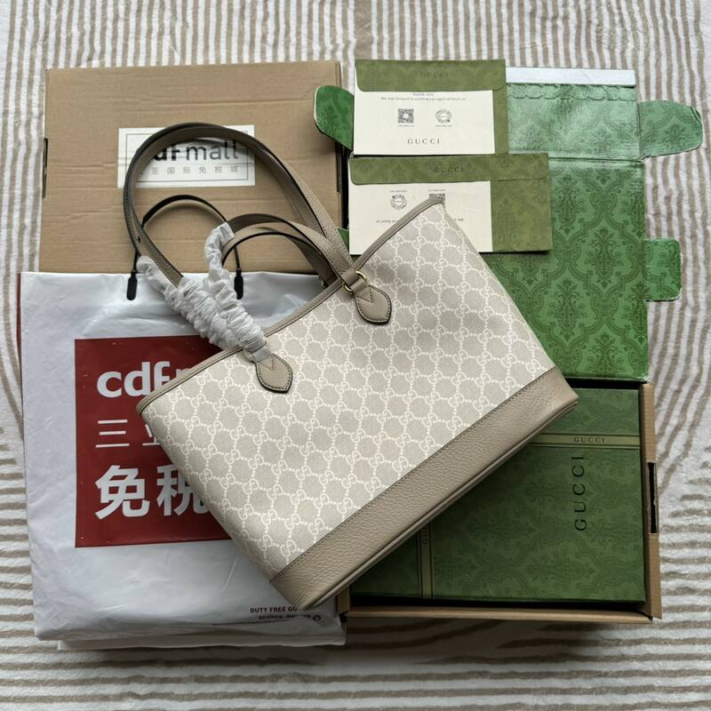 Gucci Beige GG canvas tote — 1:1 Replica