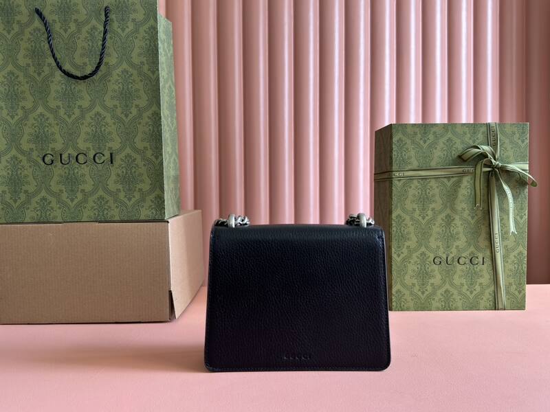 Gucci Dionysus Black leather shoulder — Premium Replica