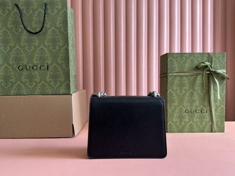 Gucci Dionysus Black leather shoulder Premium Replica