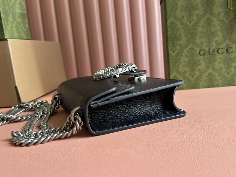 Gucci Dionysus Black leather shoulder — Premium Replica
