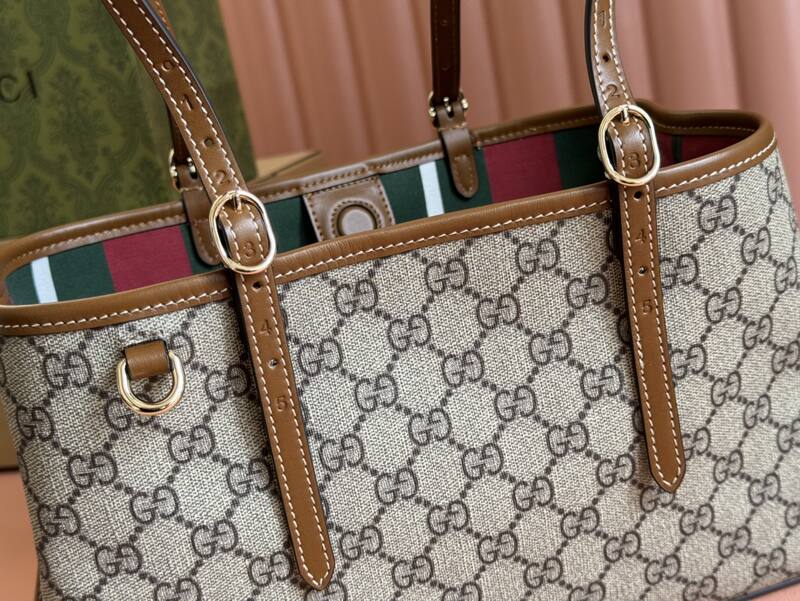 Gucci Ophidia GG Supreme Beige Ebony tote — Top Quality Replica
