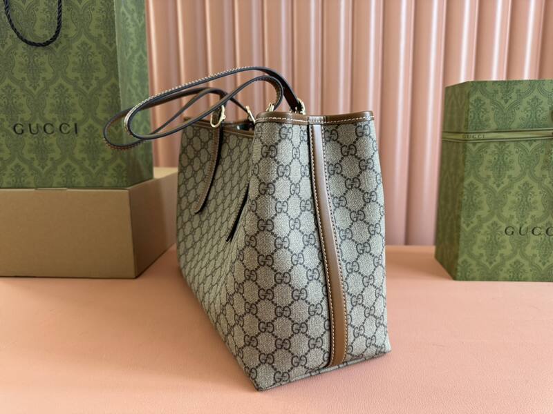 Gucci Ophidia GG Supreme beige ebony tote — AAA Quality Replica