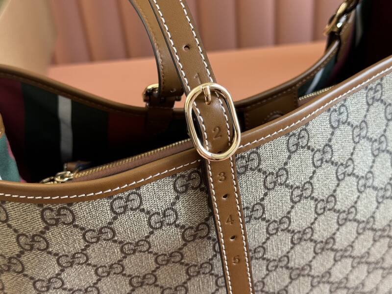 Gucci Ophidia GG Supreme beige ebony tote — AAA Quality Replica