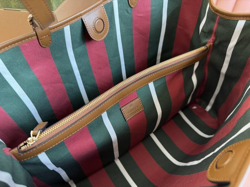 Gucci Ophidia GG Supreme beige ebony tote — AAA Quality Replica