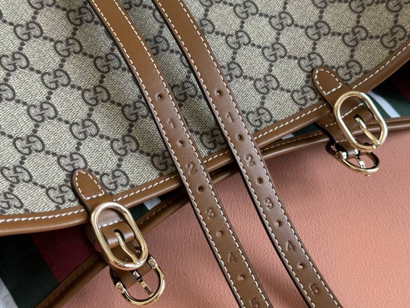 Gucci Ophidia GG Supreme beige ebony tote — AAA Quality Replica