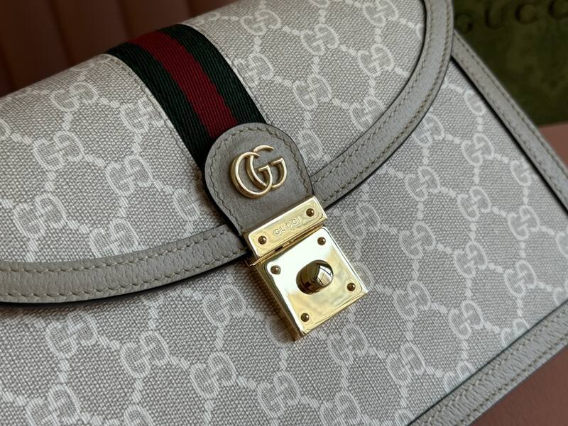 Gucci Ophidia 651055 Beige GG Supreme 25x17 shoulder — Premium Replica
