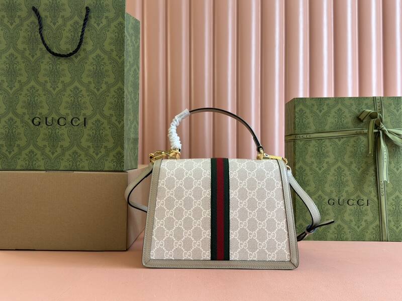 Gucci Ophidia 651055 Beige GG Supreme 25x17 shoulder — Premium Replica