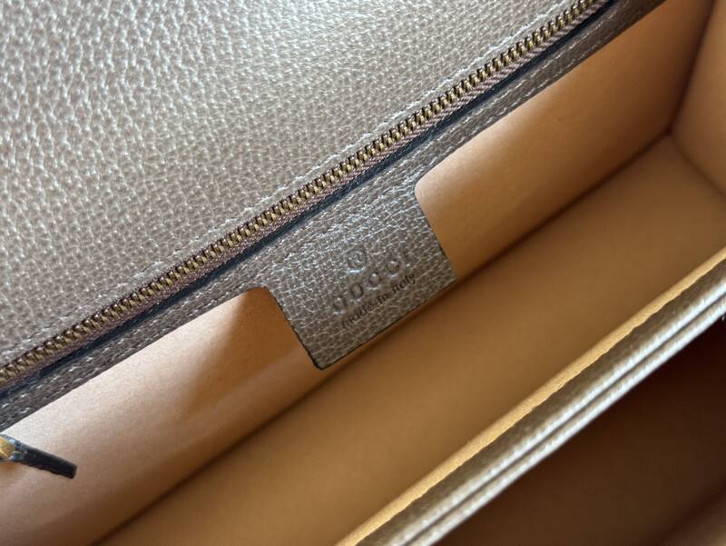 Gucci Ophidia 651055 GG Supreme Beige Ebony 25x17 top handle crossbody — 1:1 Replica