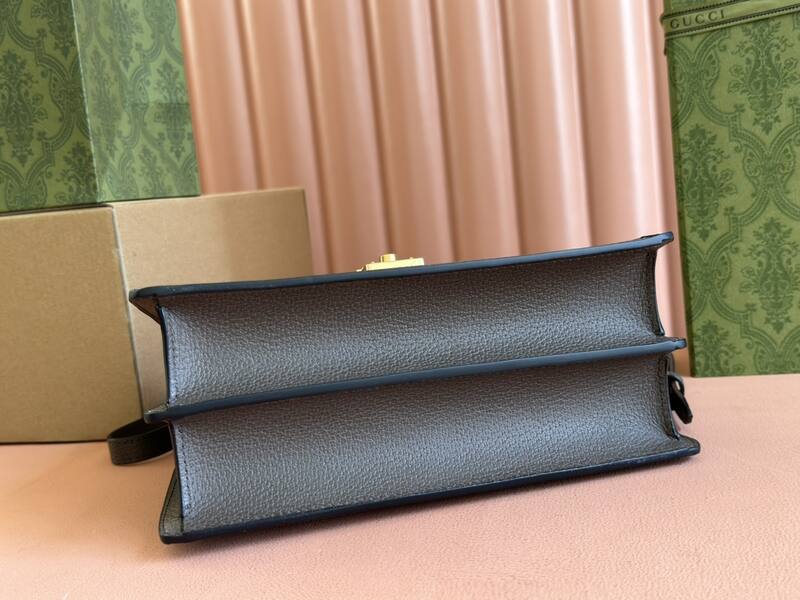 Gucci Ophidia 651055 GG Supreme Beige Ebony 25x17 top handle crossbody — 1:1 Replica