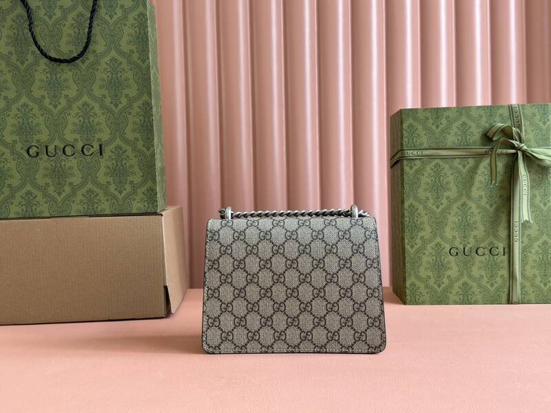 Gucci Dionysus 421970 GG Supreme beige ebony 20 15 shoulder — Premium Replica