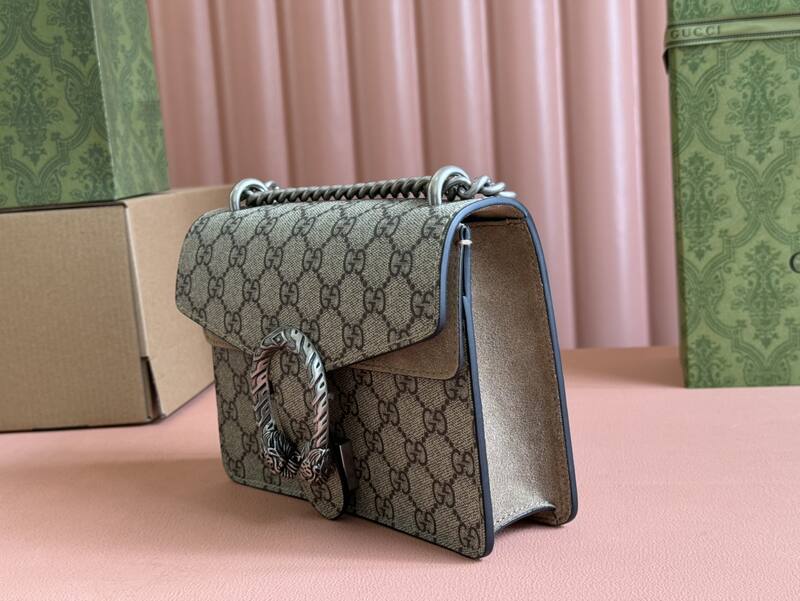 Gucci Dionysus 421970 GG Supreme beige ebony 20 15 shoulder — Premium Replica