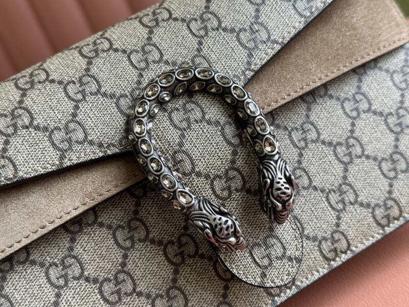 Gucci Dionysus GG Supreme beige ebony shoulder — 1:1 Replica
