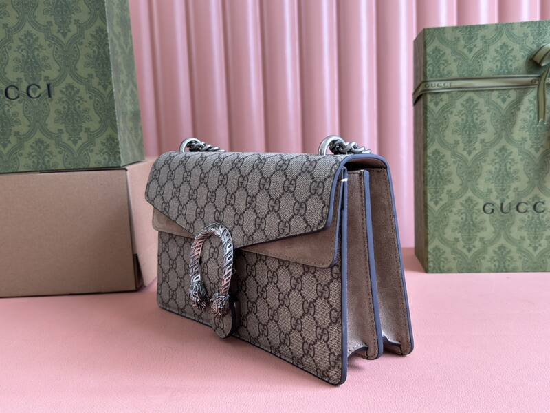 Gucci Dionysus GG Supreme beige ebony 28 18 crossbody — AAA Quality Replica