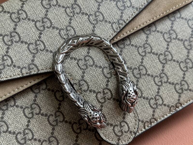 Gucci Dionysus GG Supreme beige ebony 28 18 crossbody — AAA Quality Replica