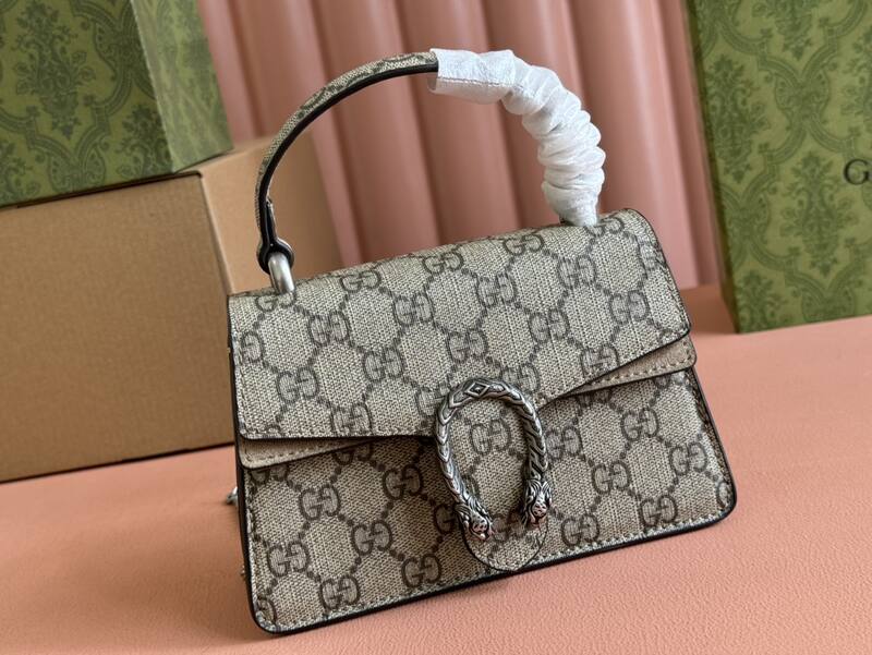 Gucci Dionysus Beige GG Supreme shoulder — Premium Replica