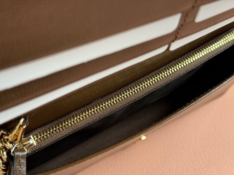 Gucci 1955 GG Supreme canvas with brown leather shoulder — Premium Replica