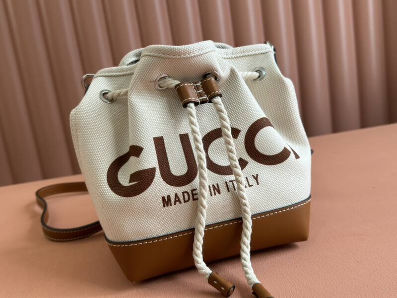 Gucci Beige canvas with brown leather trim crossbody — AAA Quality Replica
