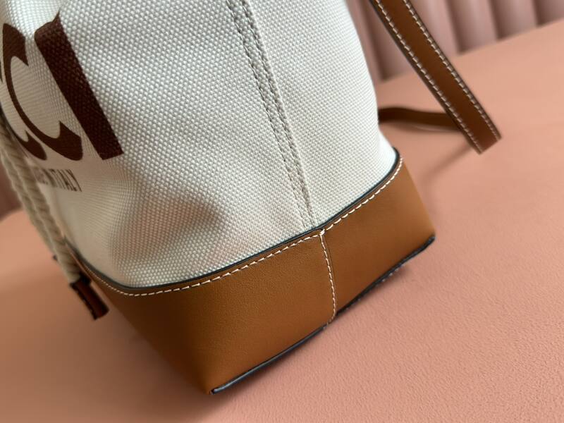 Gucci Beige canvas with brown leather crossbody — Top Quality Replica