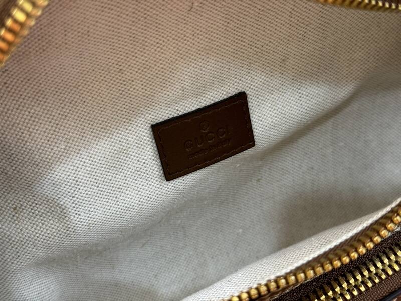 Gucci GG Supreme Beige Ebony with Brown crossbody — AAA Quality Replica