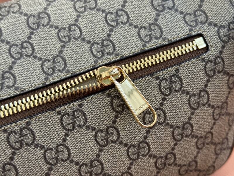 Gucci GG Supreme Beige Ebony with Brown crossbody — AAA Quality Replica