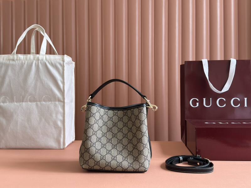 Gucci Ophidia GG Supreme Beige Ebony crossbody — Premium Replica