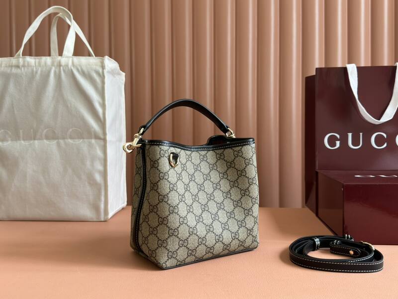 Gucci Ophidia GG Supreme Beige Ebony crossbody — Premium Replica