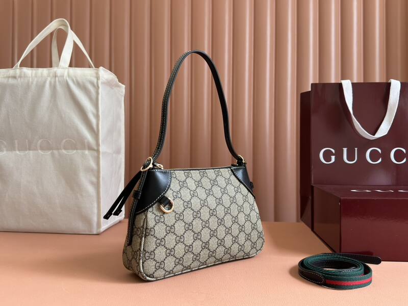 Gucci Ophidia GG Supreme beige and black shoulder — 1:1 Replica
