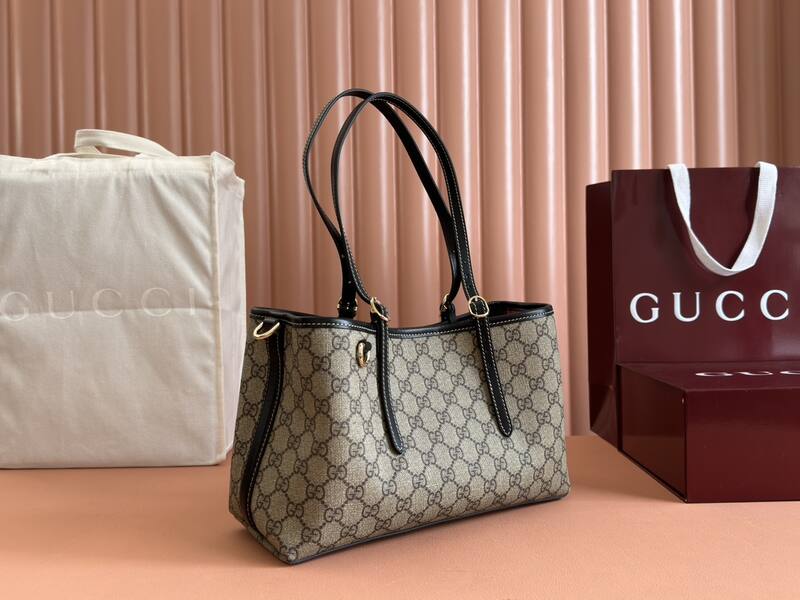 Gucci Ophidia GG Supreme Beige Ebony tote — AAA Quality Replica