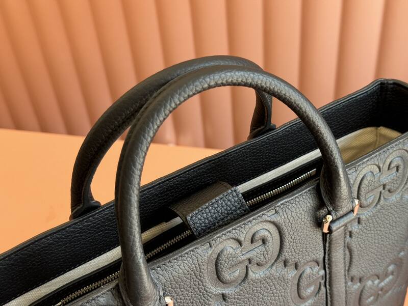 Gucci Black GG leather tote — Premium Replica