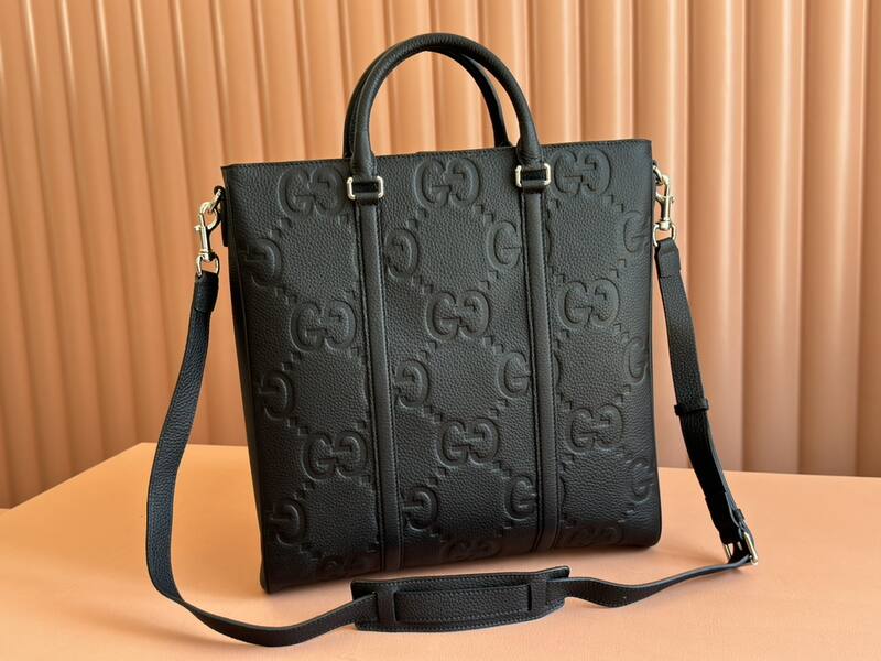 Gucci Black GG leather tote — Premium Replica