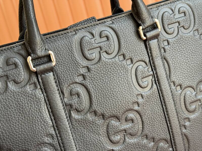 Gucci Black GG leather tote — Premium Replica