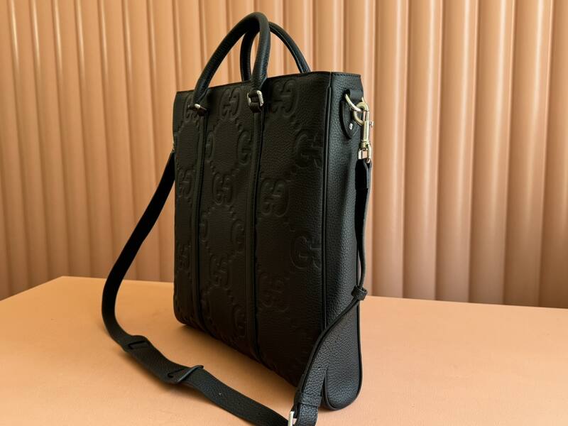 Gucci Black GG leather tote — Premium Replica