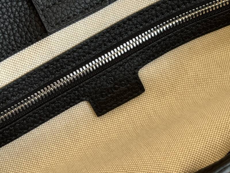 Gucci Black GG leather tote — Premium Replica