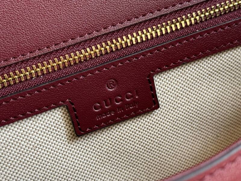 Gucci Blondie Burgundy leather shoulder — Top Quality Replica