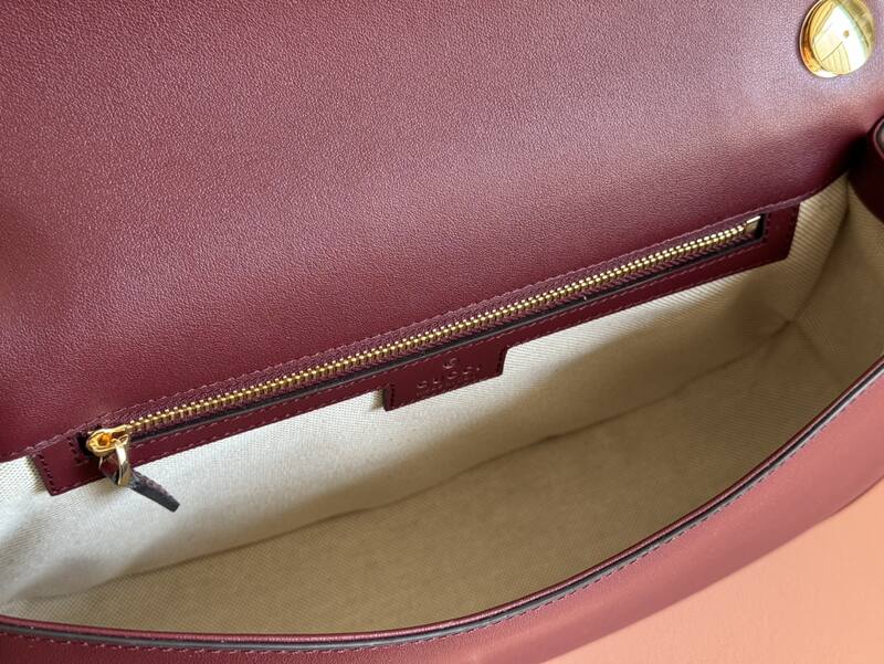 Gucci Blondie Burgundy leather shoulder — Top Quality Replica