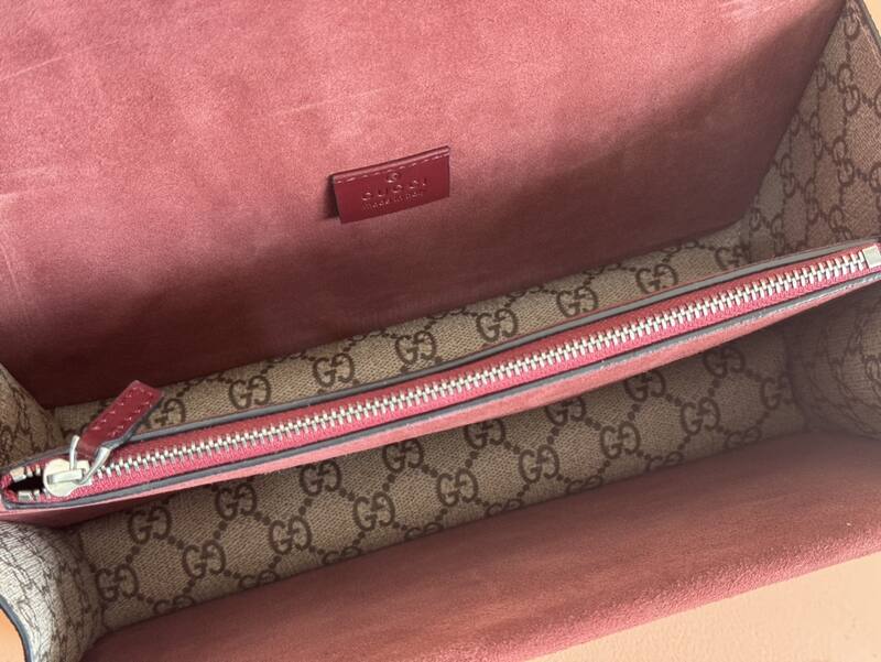 Gucci Dionysus GG Supreme floral beige ebony with burgundy 28x18x9cm shoulder — Top Quality Replica